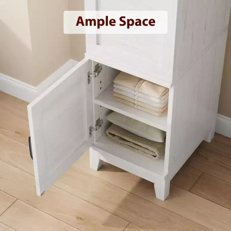 Armoire penderie avec portes, armoire en bois de 72 po avec tringle de suspension, armoire de rangement étroite et haute avec étagères réglables