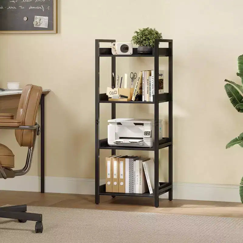 Bibliothèque de style moderne, bibliothèque, étagère haute de rangement d'angle pour bureau à domicile, chambre, cuisine, salon