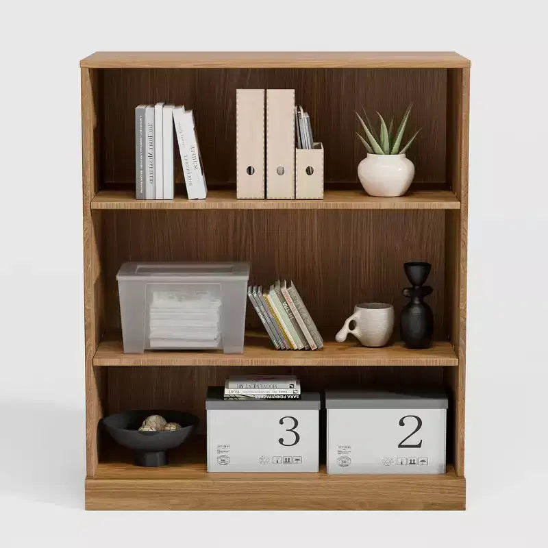 Étagère sans portes en bois 36x31x16 Meuble de rangement pour livres et bureau pour cuisine, chambre, entrée, salon, salle à manger Naturel