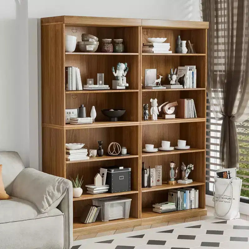 Étagère sans portes en bois 36x31x16 Meuble de rangement pour livres et bureau pour cuisine, chambre, entrée, salon, salle à manger Naturel