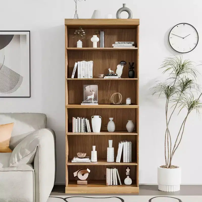 Étagère sans portes en bois 36x31x16 Meuble de rangement pour livres et bureau pour cuisine, chambre, entrée, salon, salle à manger Naturel
