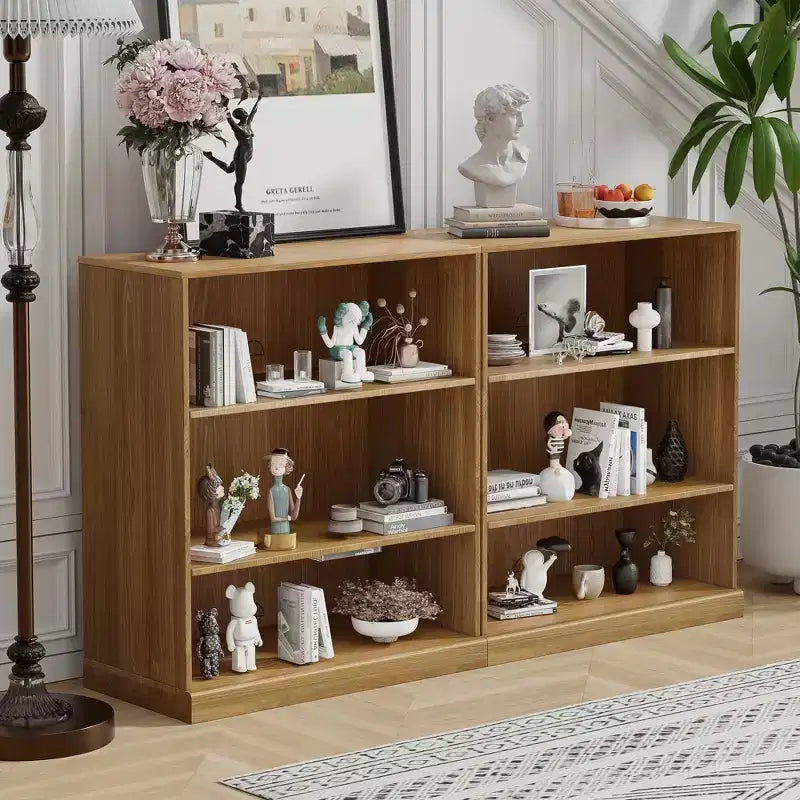 Étagère sans portes en bois 36x31x16 Meuble de rangement pour livres et bureau pour cuisine, chambre, entrée, salon, salle à manger Naturel