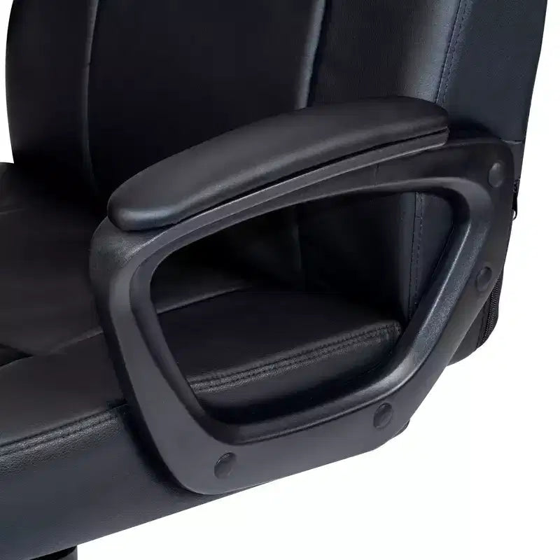 Chaises de bureau ergonomiques en similicuir doré, hauteur réglable 46 po, assise pivotante