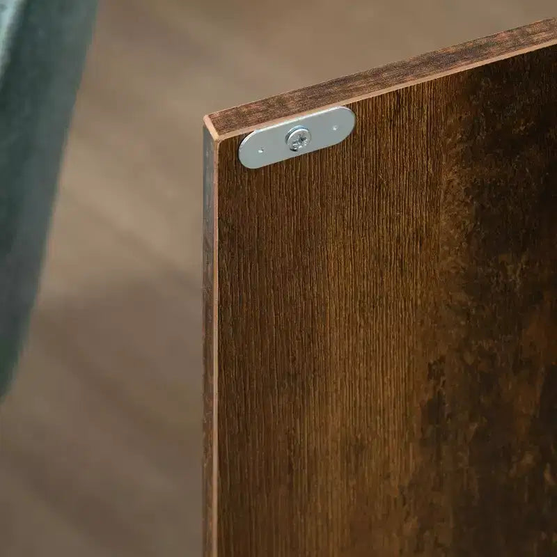 Bahut industriel, armoire de rangement de cuisine avec étagères réglables pour salon, chambre, couloir, marron rustique